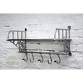 thumbnail image 2 of ZAINAB HANDICRAFT Wall Mounted Luggage Rack with Hooks, 2 of 4