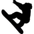 thumbnail image 2 of Snowboarding Silhouette Wall Decal by Wallmonkeys Peel and Stick Graphic (18 in H x 16 in W) WM80199, 2 of 4