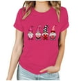 thumbnail image 2 of Valentines Tops for Women Cute Gnome Graphic Tees Round Neck Short Sleeve Blouse Valentine Teacher Shirt Spring Blouses for Women 2026, 2 of 7