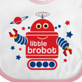 thumbnail image 4 of Inktastic Robot Little Brother Boys Baby Bib, 4 of 4
