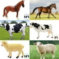 thumbnail image 3 of Figuras de animales de granja, juguetes BOLZRA, 53 unidades, con vallas, tierra, rompecabezas, 3 of 5