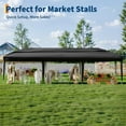 thumbnail image 2 of Canopy Tent Pop Up 10x13 ft,Heavy Duty Outdoor Canopy Tent with Portable Roller Bag,Outdoor Patio Portable Commercial Canopies Shelter,Gazebo with 3 Adjustable Height for Party,Wedding, 2 of 7