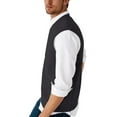 thumbnail image 2 of Coshow Men's Sweater Vest V Neck Relaxed Fit Casual Sleeveless Knitted Pullover Sweater, 2 of 5