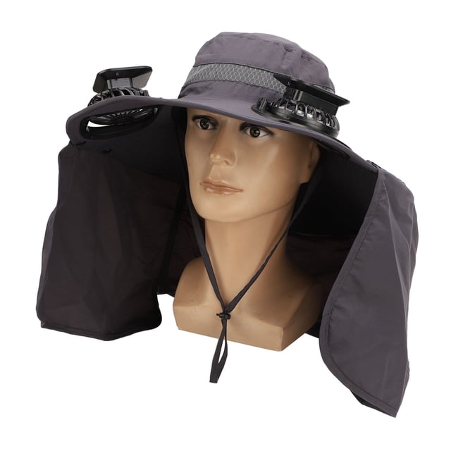 Sombrero Para El Sol Para Hombre, Sombrero De Cubo Con Solapa De Ala Ancha De 3 Velocidades De Viento, Protector UV Impermeable UPF50 Para Pesca Para Montañismo
