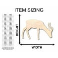 thumbnail image 2 of Unfinished Wood Antelope Silhouette - Craft- up to 46" DIY 36" / 1/2", 2 of 3