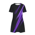 thumbnail image 4 of PATLOLLAV Womens Dresses,Women Casual Short Sleeve O-Neck Print Ladies Loose Mini Dress, 4 of 6
