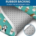 thumbnail image 4 of Husky and Coffee Bathroom Rugs Sets 3 Piece,Toilet Cover Set,Absorbent Non Slip Bathroom Mats Sets with U-Shaped Contour Rug Toilet Rug Set, 4 of 5