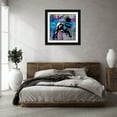 thumbnail image 3 of Stephen Chambers 26x26 Black Ornate Wood Framed With Double Matting Wall Art Titled - F The Office, 3 of 6