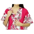 thumbnail image 2 of Bimba Nursing Mothers Caftan Cotton Floral Print Maxi Gown, Baby Shower Gift, 2 of 8