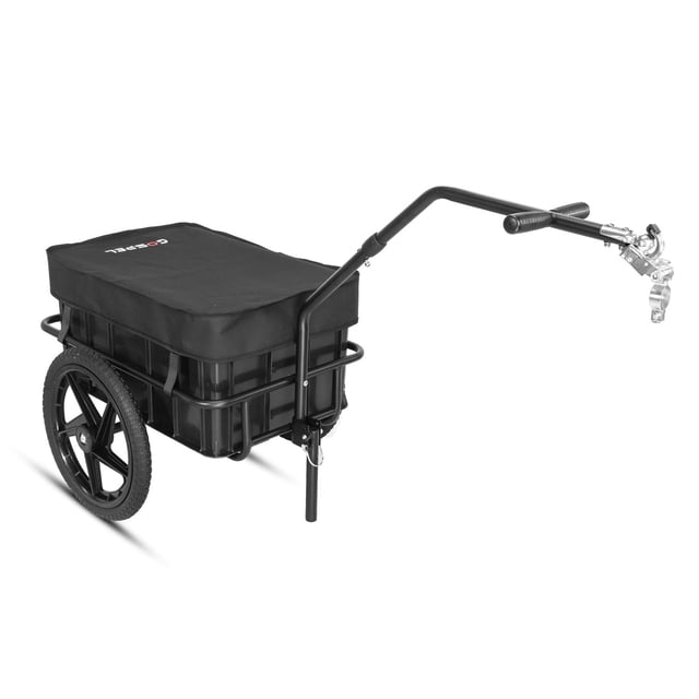 Remolque Carrito De Carga R16 Negro Con Cubierta Gospel