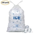 thumbnail image 2 of Bolsas de hielo Belinlen, paquete de 100 unidades, 9,07 kg, con cordón de plástico de 35,6 x 71,1 cm, 2 of 4