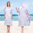 thumbnail image 4 of Changing Robe with Hood Microfiber Towel Poncho Robe Surf Poncho Oversized Changing Towel Robe Quick Dry Towel Poncho  for Women Men Surfing Swimming Wetsuit Changing, 4 of 11