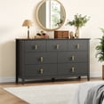 thumbnail image 7 of M optimized 54" Fluted Dresser for Bedroom, 7-Drawer Wood Dresser, Modern Chest of Drawers, Storage Organizer Cabinet for Living Room, Hallway, Entryway, 7 of 7