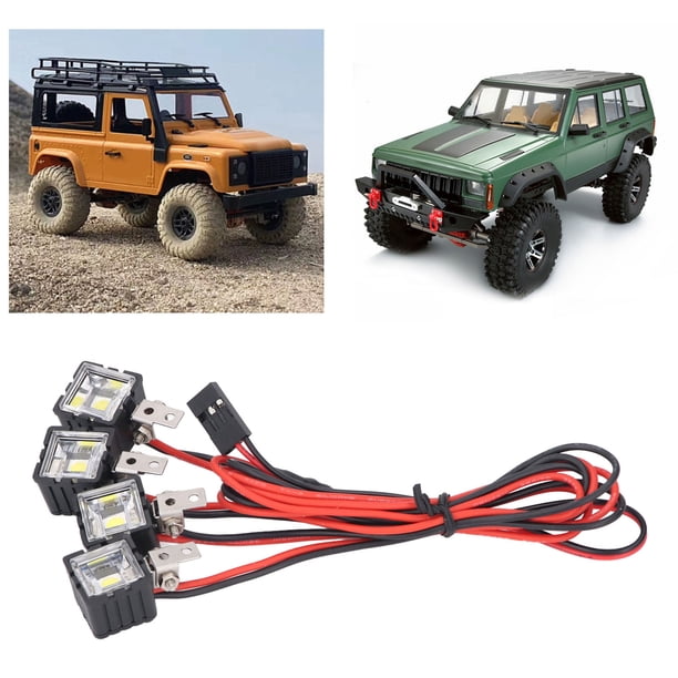 Foco Delantero De Coche RC, Faro LED De Alto Brillo Para 1:10 RC Crawler Redcat, Iluminación Blanca