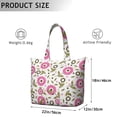 thumbnail image 5 of Flower Women's Large Weekend Travel Bag Moving Canvas Handbag Thick Double Layer Beach Weekend Travel Unisex Hospital Maternity Delivery with Toiletry Waterproof, 5 of 5