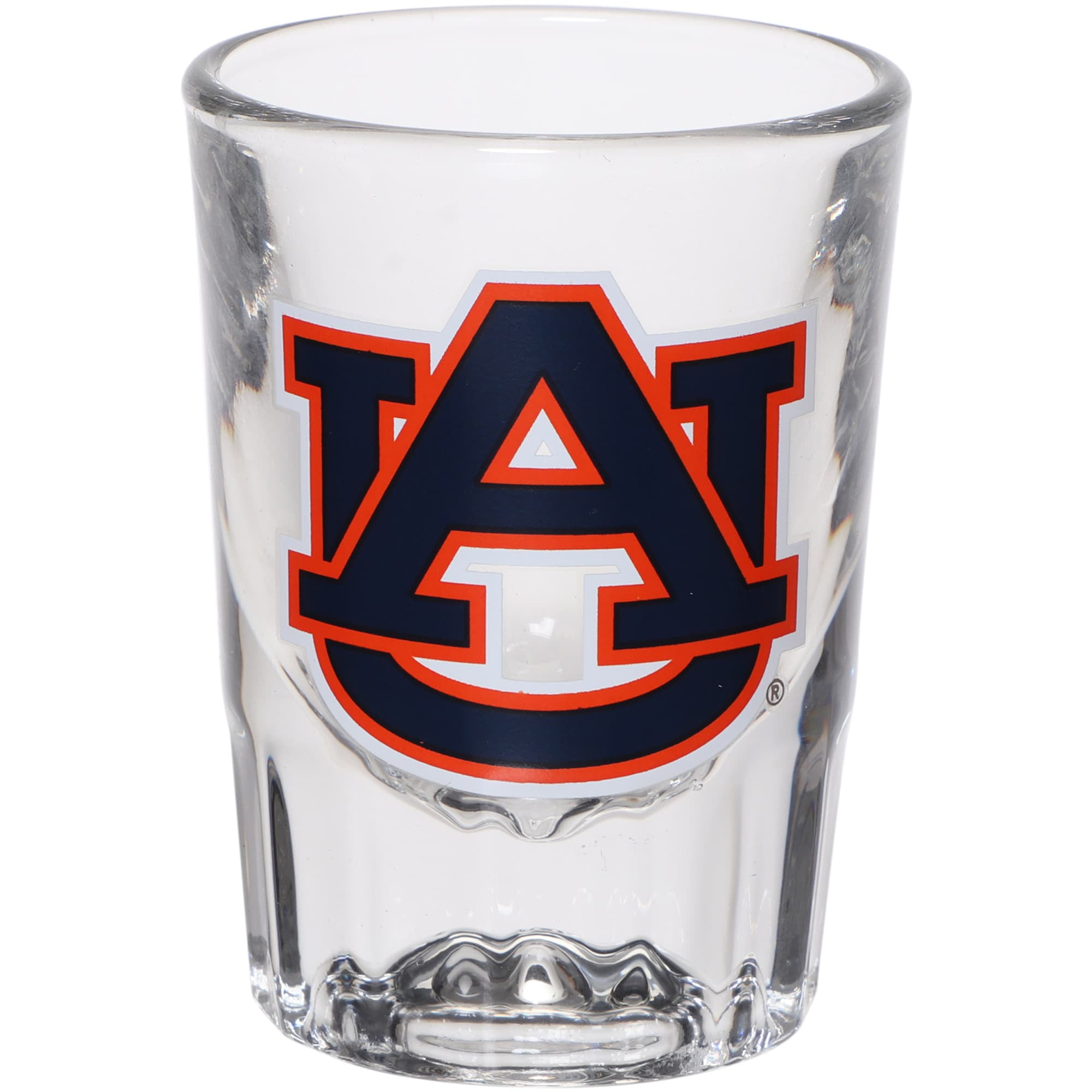 NCAA Auburn Tigers Metal Emblem Square Shot Glass 2oz 