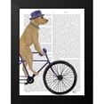 thumbnail image 2 of Fab Funky 15x18 Black Modern Framed Museum Art Print Titled - Yellow Labrador on Bicycle, 2 of 5