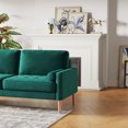 thumbnail image 5 of DeeHome JOS 67.7'' 3 seater Sofa Couch for Living Room, Modern Sofa,Small Couches for Small Spaces,Upholstered 3-Seater Couch for Bedroom, Apartment, Home Office, Tool-Free Assembly,Green, 5 of 8