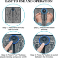 thumbnail image 4 of Olurrisa Rechargeable Electric Foot Massager Pad with 19 Levels, 8 Modes for Blood Circulation & Plantar Fasciitis Relief, 4 of 10