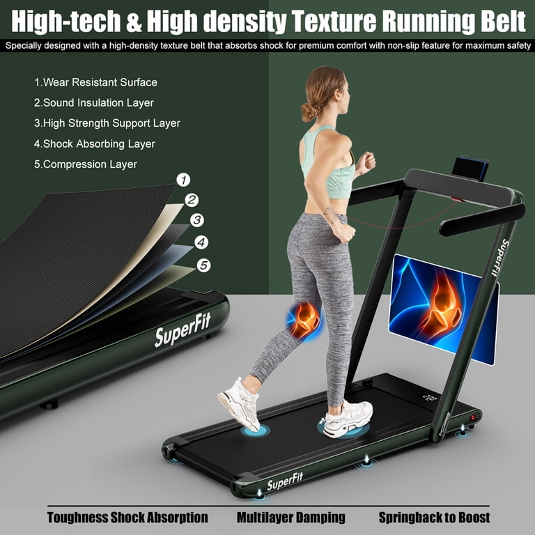 SuperFit Up To 7.5MPH 2.25HP 2 in 1 Single Display Screen 