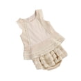 thumbnail image 2 of Douhoow 1-4 Years Girls Summer Outfits Sleeveless Lace Vest Top Layered Hem Tiered Shorts, 2 of 8