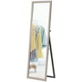 thumbnail image 1 of CoSoTower 64" x 21" Rectangular Full Length Mirror with Frame, Free Standing, Wall Mounted or Leaning, Gunmetal Silver, 1 of 7