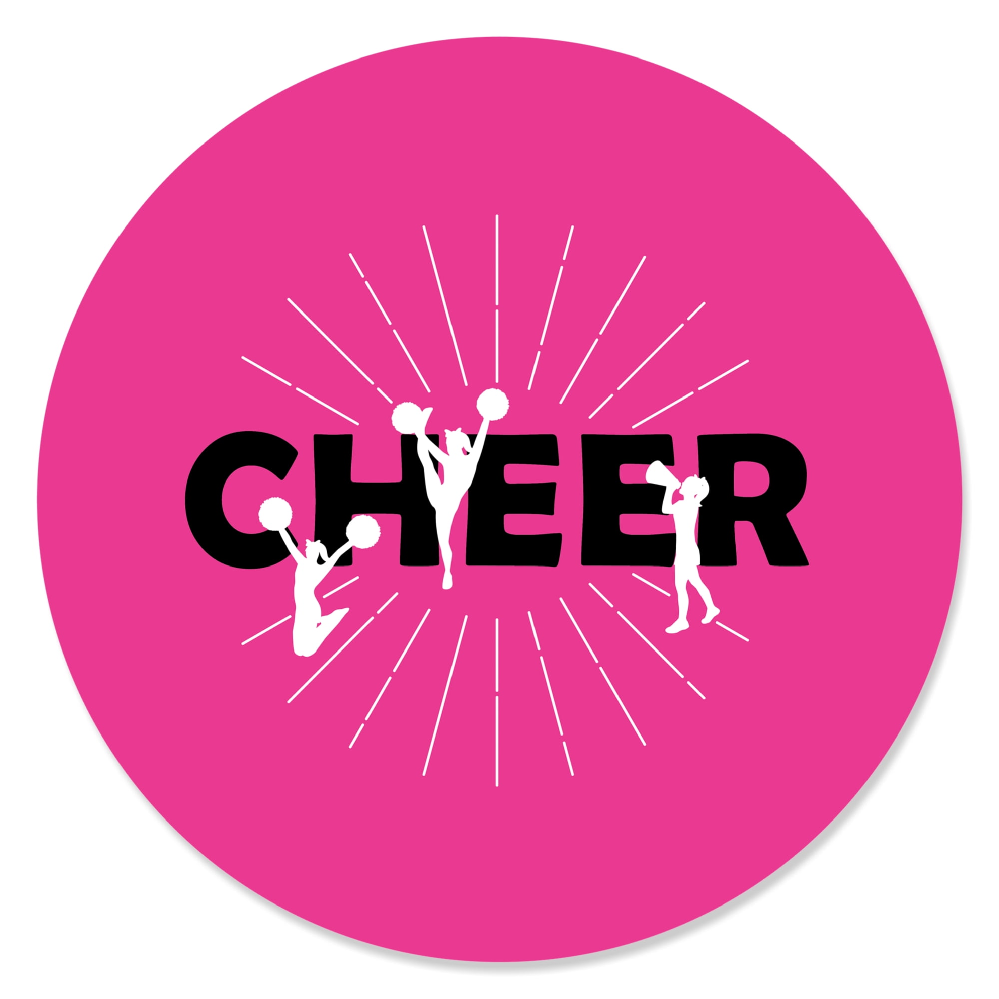 108 I LOVE CHEER CHEERLEADING Birthday Party Favors Stickers Labels Hershey Kiss 