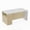 White Table & 4 Beige Chairs(Model 133), variant on Hawsaiy 5-Piece Dining Table Set for 4, 63" Dining Room Table with 4 Upholstered Dining Chairs, Modern Kitchen Table Set with 2 Storage Drawers for Apartment