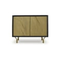 thumbnail image 3 of Signature Design by Ashley Tayner Accent Storage Cabinet with Gold Finish Doors, Black Frame, 3 of 7