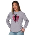 thumbnail image 4 of Betty Boop Fans Lovers Cute Heart Women's Long Sleeve T Shirt Brisco Brands S, 4 of 6