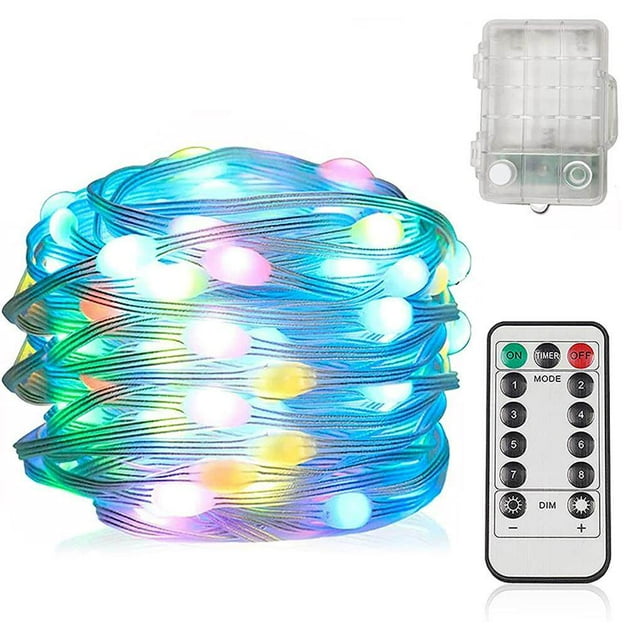 kurtrusly 10m 100LED Light Tube LED Fairy Lights IP68 Tube LED Waterproof 8 Modes Outdoor Tube with Remote Control for Christmas Party Wedding Decor