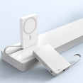 thumbnail image 2 of Wireless Charging Power Bank — Magnetic Portable Charger (Built-in Cable) | 15W Wireless Fast Charging | 20W PD USB-C Port | For iPhone 17/15/14/13/12 Series | White, 2 of 13