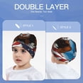 thumbnail image 6 of Honeii Cartoon Bald Eagle USA Print Kids Knit Beanie Watch Hat ,Knit Cap for Boys and Girls, 6 of 7
