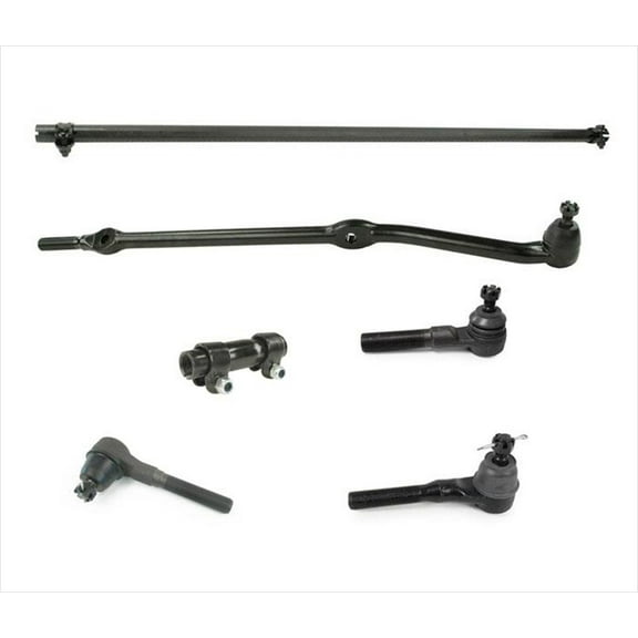 Fits For 97-06 Jeep Wrangler Drag Link Tie Rod Rods Sleeves 6 Pc Kit
