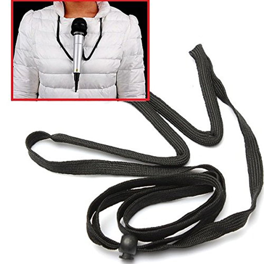 Hands Free Microphone Holder Neck Harness Magician Musician Brace Stand Magic 