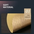 thumbnail image 4 of WJSXC Hollowed Out Insulation Mat Solid Polyvinyl Chloride Leather Placemats, Coffee Mats, Kitchen Table Mats,, Easy To Clean Kitchen Table Mats Gold, 4 of 6