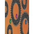 thumbnail image 1 of Ahgly Company Indoor Rectangle Patterned Orange Brown PAT3646X Area Rugs, 8' x 12', 1 of 6