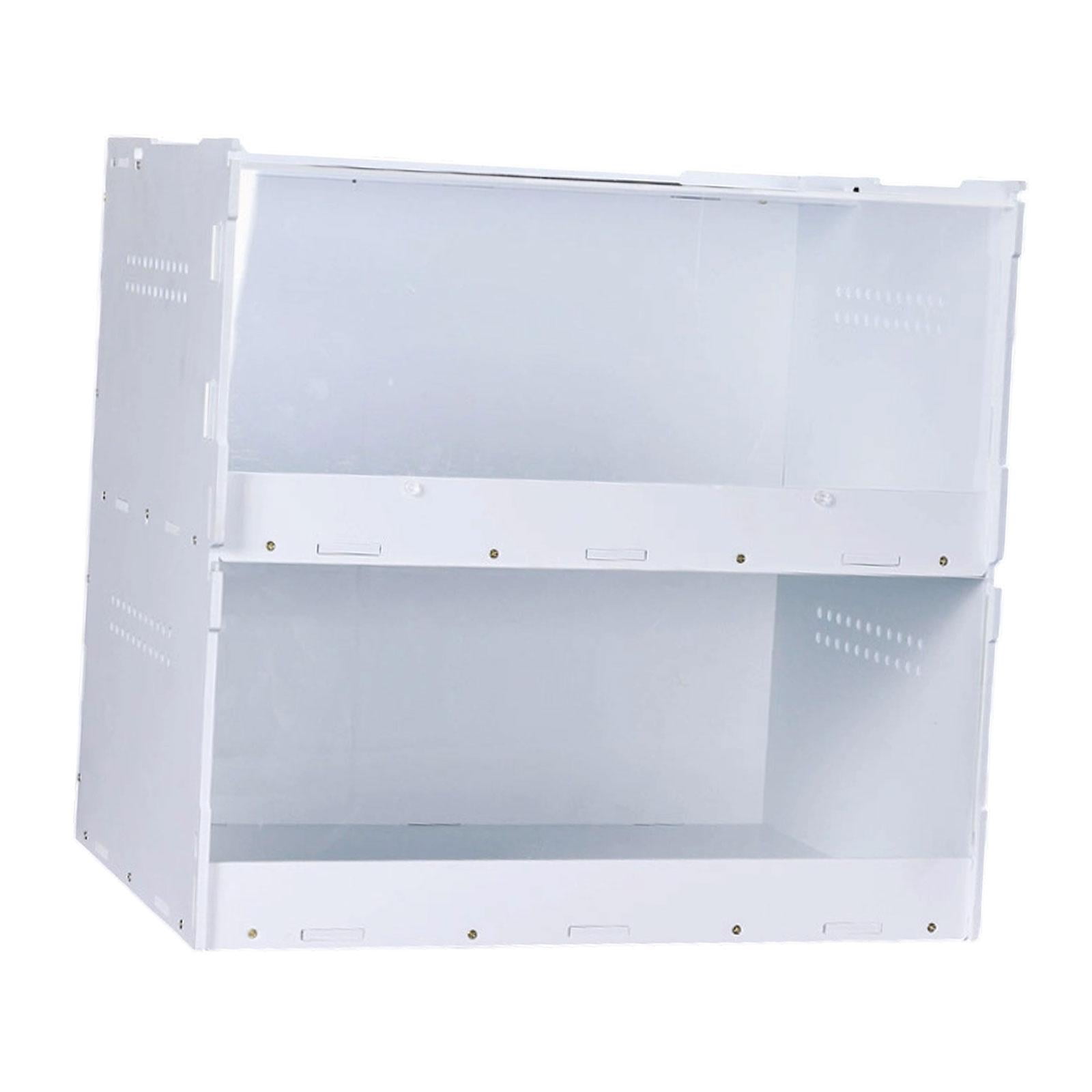 Bvdfgk Multi-Purpose Reptile Terrarium Tank, Reptile Feeder Box with Ventilation Holes, L