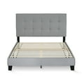 thumbnail image 3 of Furinno Laval Button Tufted Bed, 12 Piece Slat Style, Glacier, Full, 3 of 7