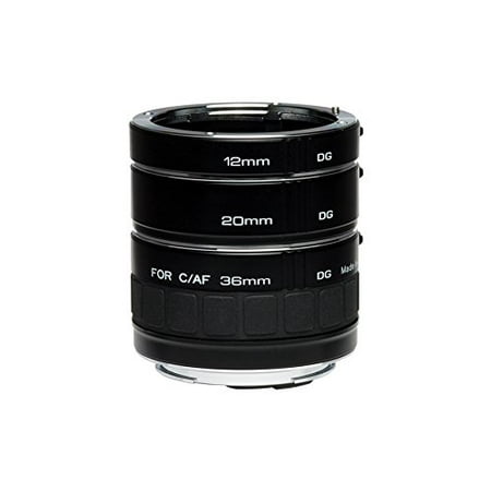 Kenko Auto Extension Tube Set DG 12mm 20mm and 36mm Tubes for Nikon AF Digital and Film Cameras - AEXRUBEDGN