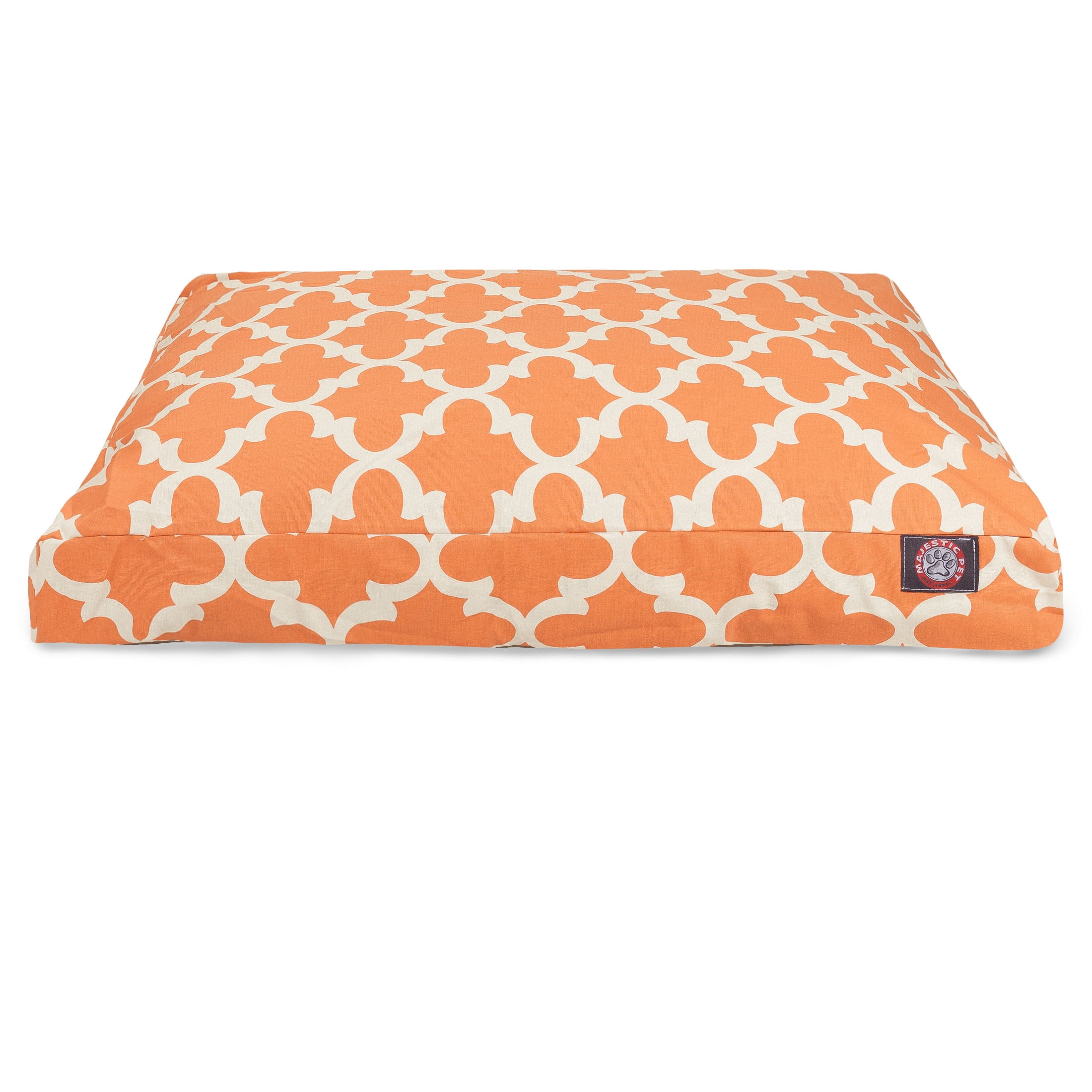 Majestic Pet | Trellis Rectangle Pet Bed For Dogs, Removable Cover, Peach, Extra Large