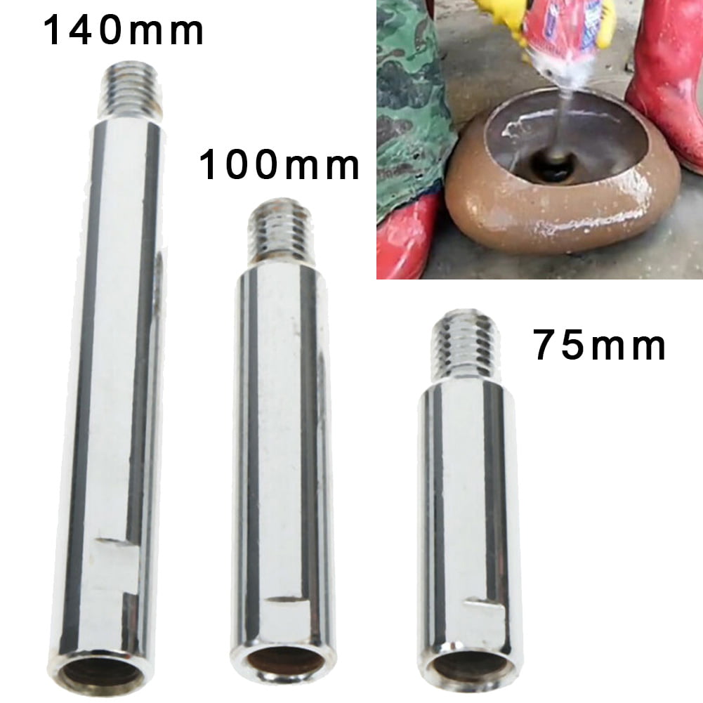 Ochoos Stainless Steel M14 Rotary Polisher Extension Shaft for Car Care Polishing Accessories Tools Auto Detailing W315 Length: 75mm