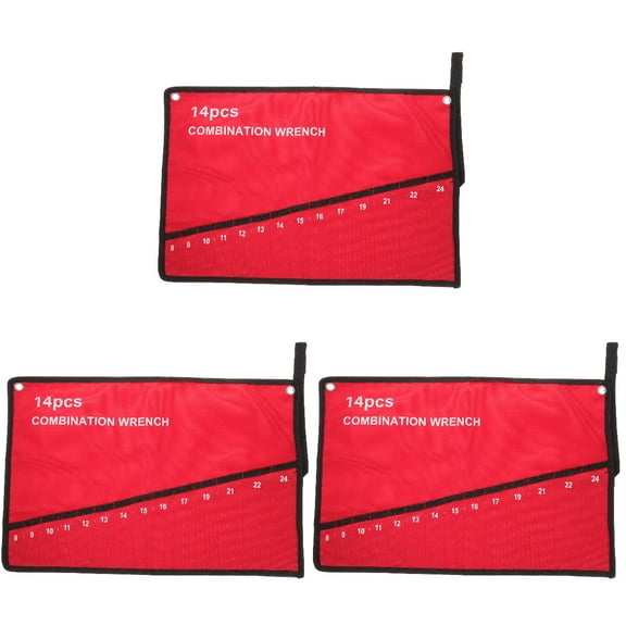 3 Count Socket Organizer Car Wrench Bag Tool Organization Storage