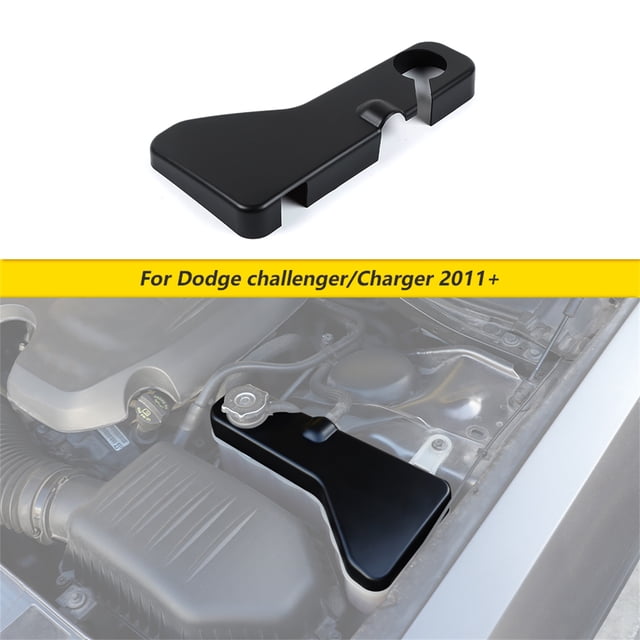 CheroCar Couvercle de Réservoir de Récupération de Liquide de Refroidissement du Moteur pour Dodge Challenger 2011-2023, Noir