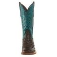 thumbnail image 2 of Tanner Mark Women's Ostrich Print Western Boot Broad Square Toe Brown 8 M  US, 2 of 5