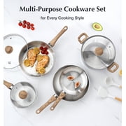 Koch Systeme CS 12 Piece Stainless Steel Coowkare Set with Cool-Touch Bakelite Handle, Professional 18/10 Pots and Pans Set, Dishwasher Safe