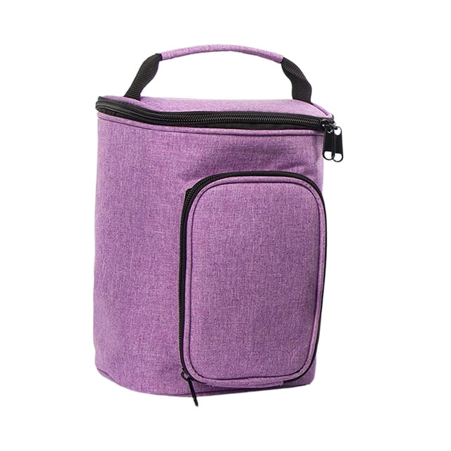 Bolsa organizadora de almacenamiento para accesorios, tela Oxford, ligera, para cosméticos Púrpura
