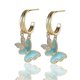 thumbnail image 1 of Pendientes colgantes de cristal multicolor Yashi lujo 55716-MT, 1 of 3
