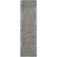 thumbnail image 3 of SAFAVIEH Polar Abbot Solid Shag Runner Rug, Silver, 2'3" x 16', 3 of 7