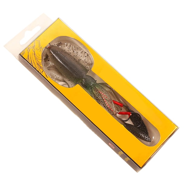 Trampa para calamares luminosa, suave y montada, 15 cm, 55-6 g, para curricán, apta para mero, mar y caballa (8 estilos)